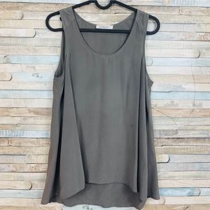 Gray Everlane silk tank top, size S
